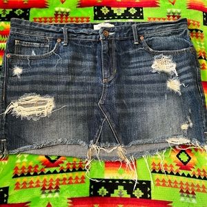 Abercrombie mini jean skirt